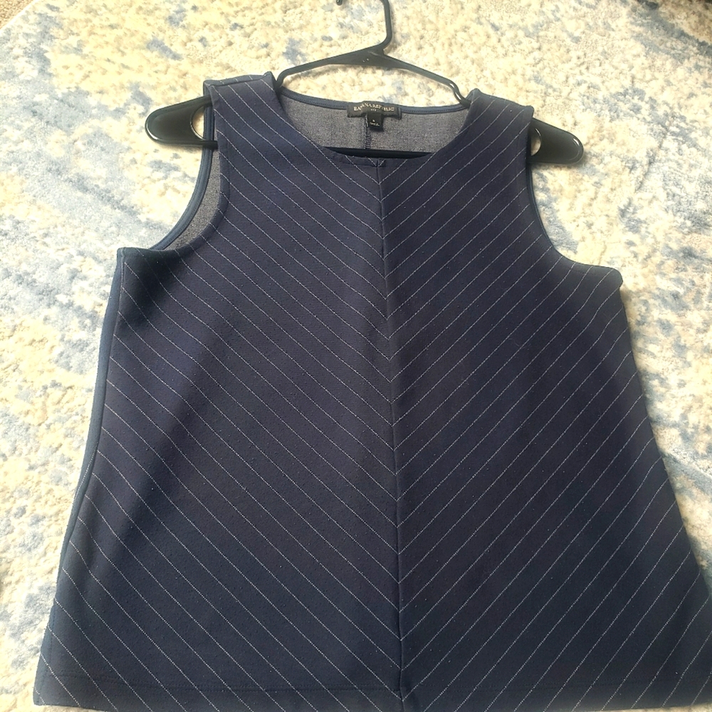 Banana Republic Pinstriped Tank Top Small/Petite Office top